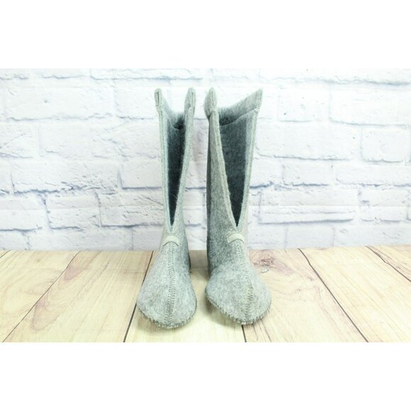 LL Bean Gray Wool Warm Replacement Boot Liner Inserts Size 3 - Picture 4 of 9